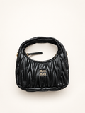 Miu Miu Matelassé Zipped black – front view