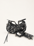 Balenciaga Le Cagole XS Piercing Black תיק נשים מבט קדמי