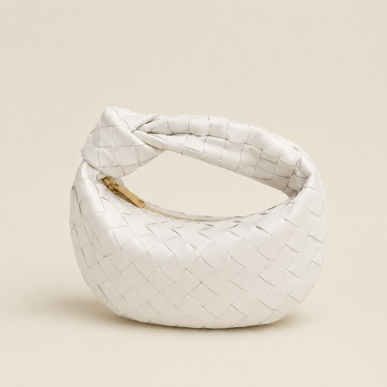 Bottega Veneta Jodie Mini White - 3/4 angle