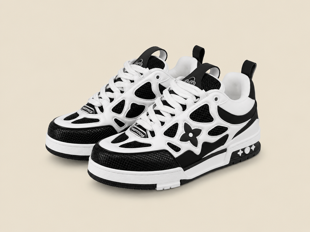LV Skate Black White - Pair 3/4