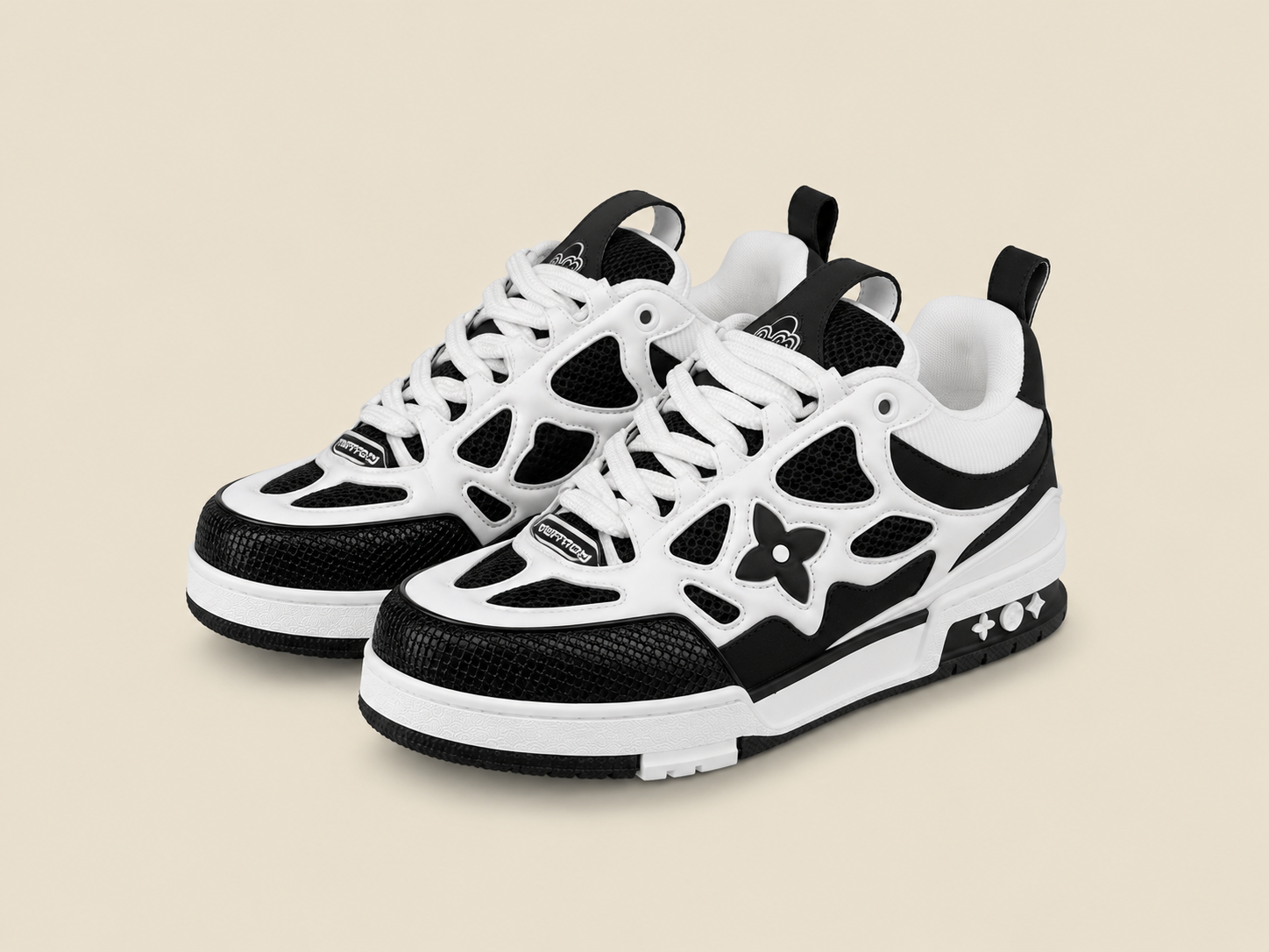 LV Skate Black White - Pair 3/4