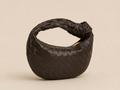 Bottega Veneta Jodie Mini — Brown, 3/4 angle view