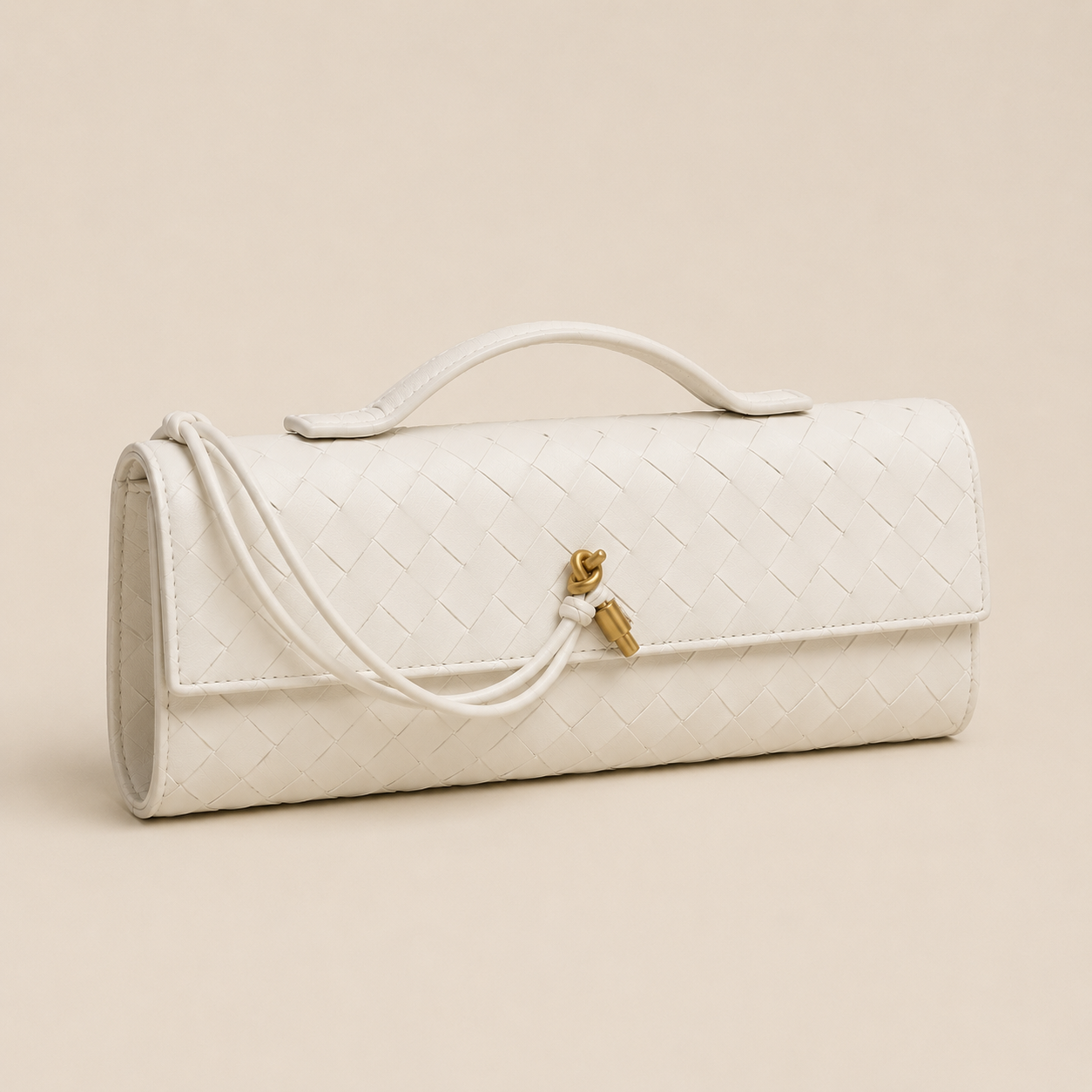 Bottega Veneta Andiamo Clutch White - 3/4