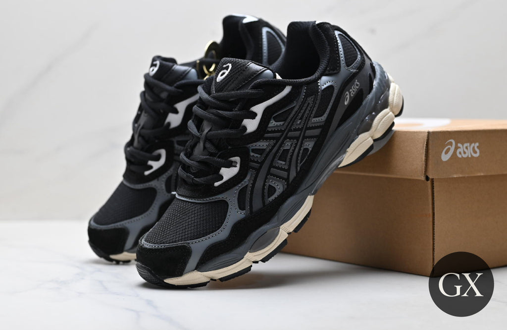 ASICS Gel-NYC Black / Cream Sole - authentic supplier photo with Gallery X logo