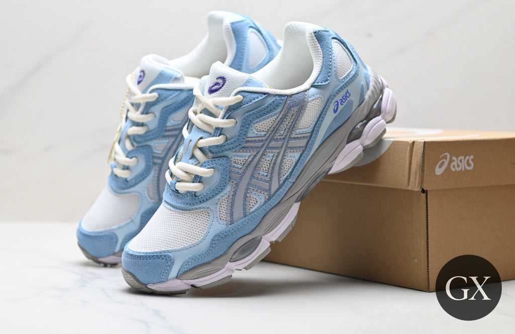 ASICS Gel-NYC Light Blue / White - authentic supplier photo with Gallery X logo