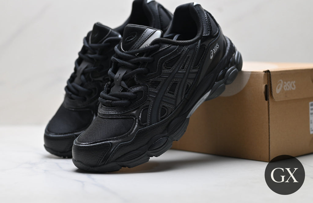 ASICS Gel-NYC Triple Black - authentic supplier photo with Gallery X logo