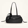 תיק כתף Balenciaga Carrie Small Bowling שחור – חזית