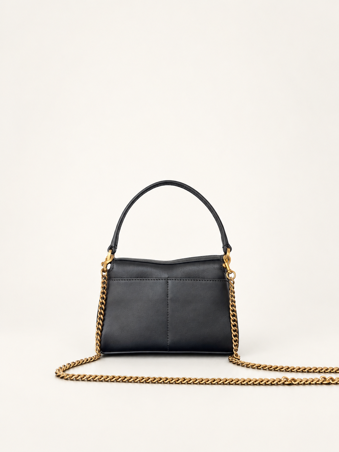 תיק נשים Balenciaga Rodeo Chain Nano Tote שחור — גב