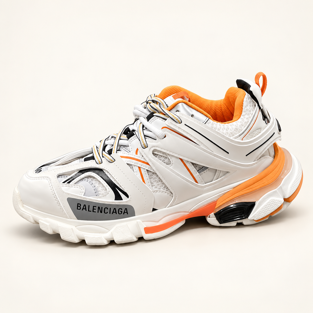 Balenciaga Track White Orange — single shoe