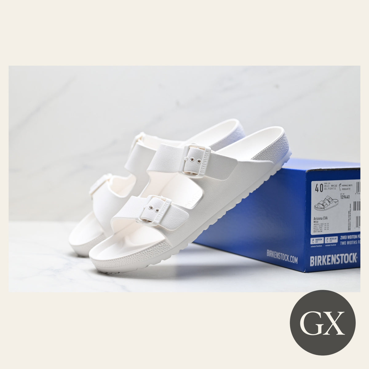 Birkenstock Arizona EVA יוניסקס בצבע לבן – זוג