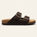 Birkenstock Arizona Suede לנשים בצבע חום כהה – צד
