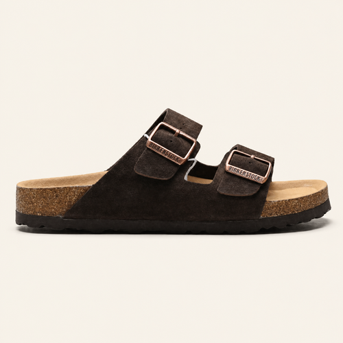 Birkenstock Arizona Suede לנשים בצבע חום כהה – צד