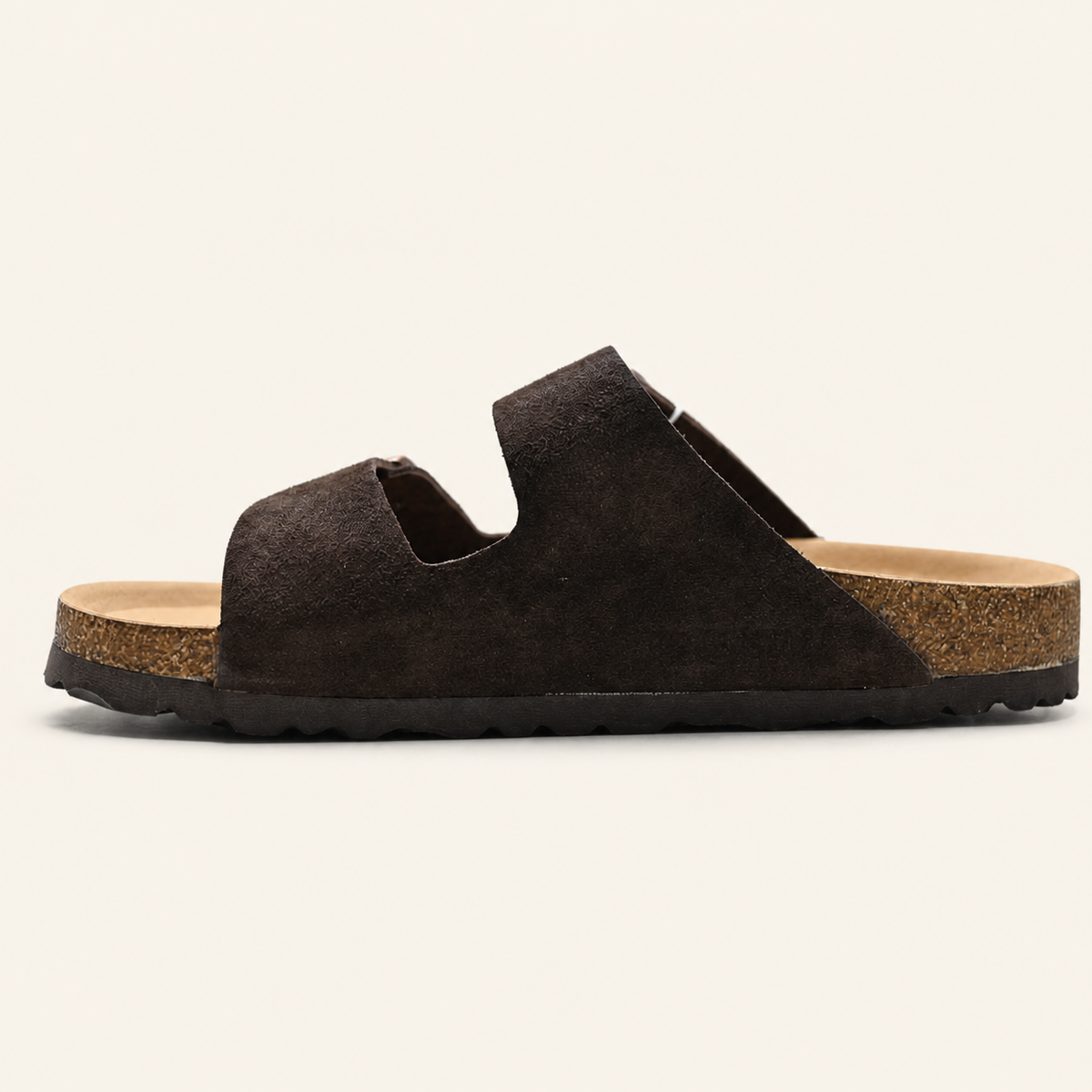 Birkenstock Arizona Suede לנשים בצבע חום כהה – צד אחורי