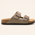 Birkenstock Arizona Suede לנשים בצבע טאופ – צד