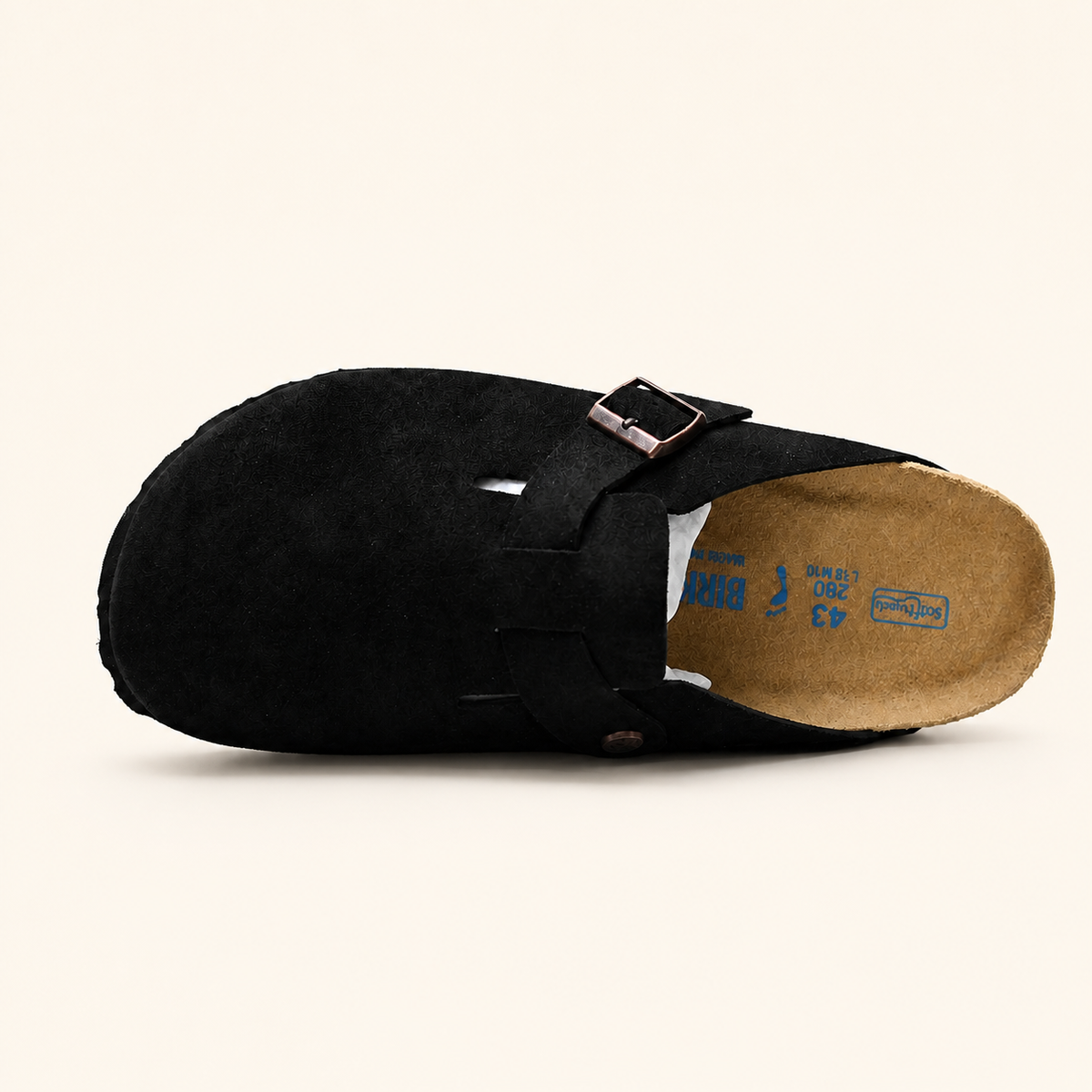Birkenstock Boston Suede שחור לגברים - תמונה 2