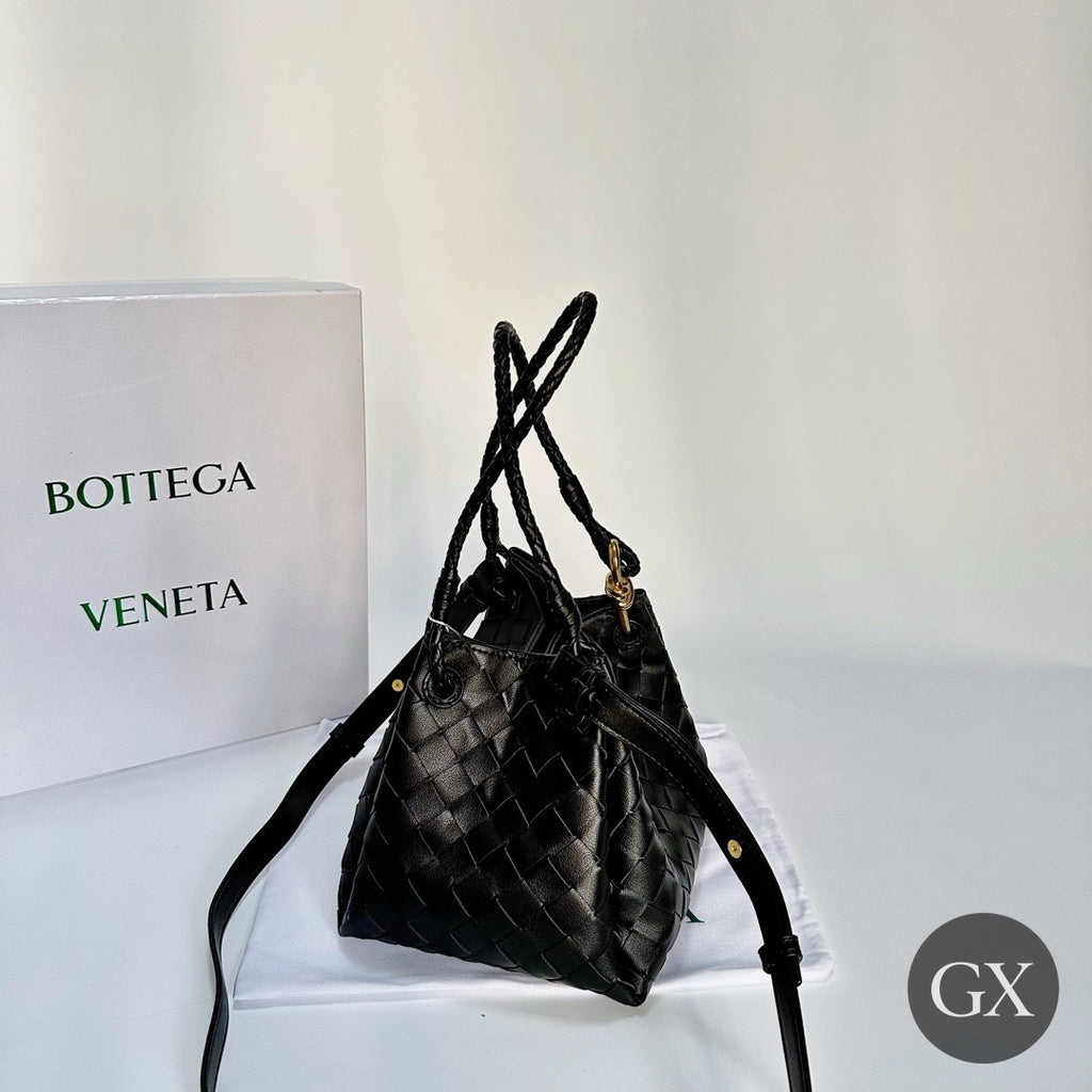 Bottega Intrecciato Mini Bag Black – original photo with GX logo