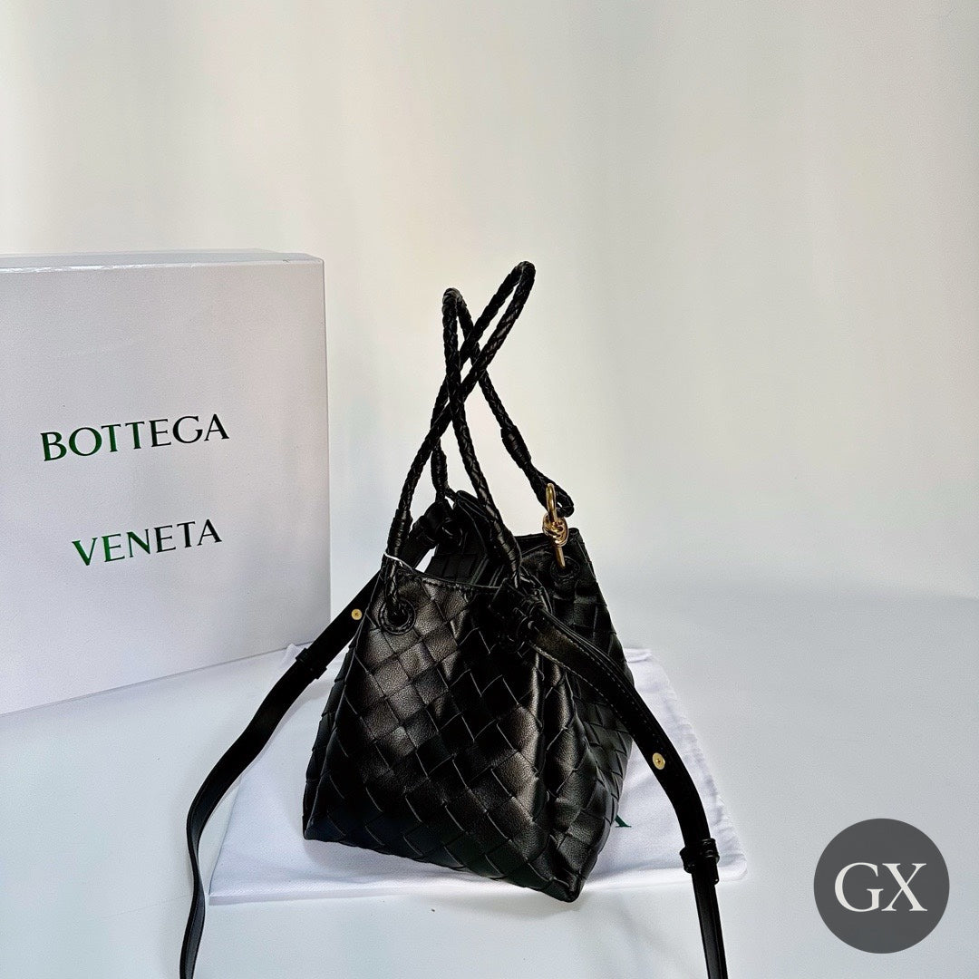 Bottega Intrecciato Mini Bag Black – original photo with GX logo