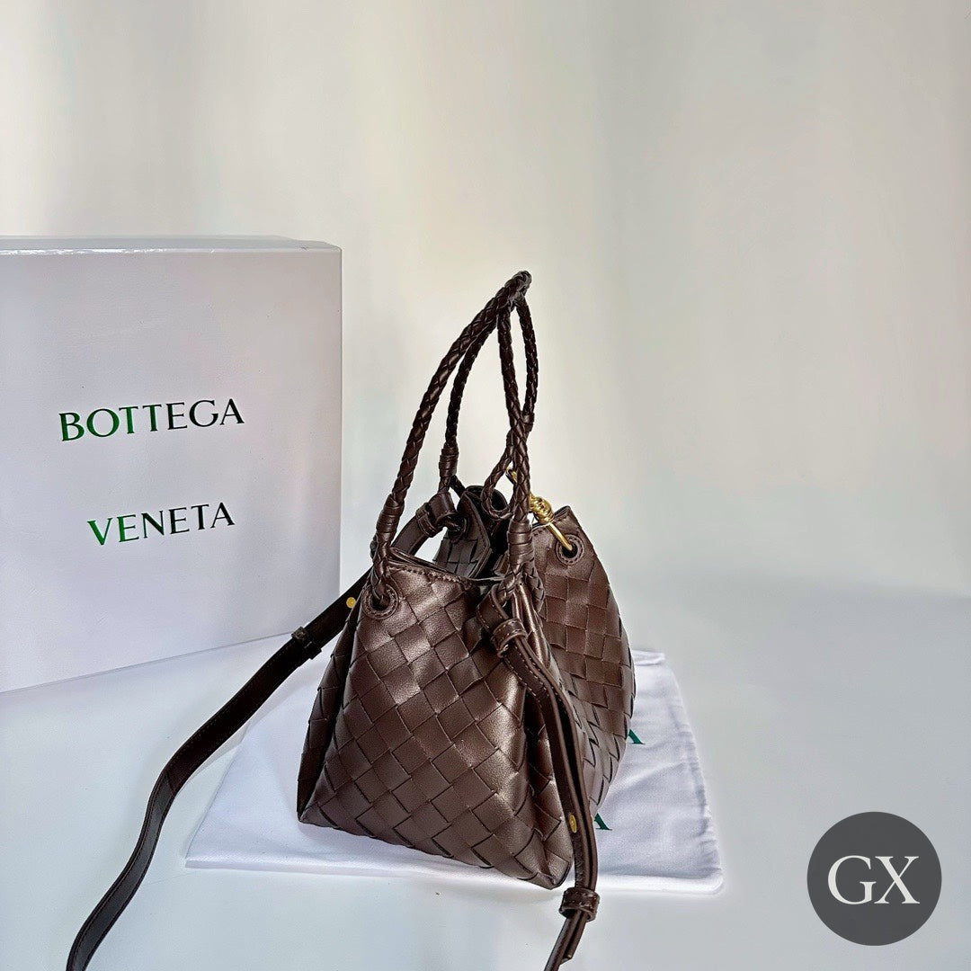 Bottega Intrecciato Mini Bag Brown – original photo with GX logo