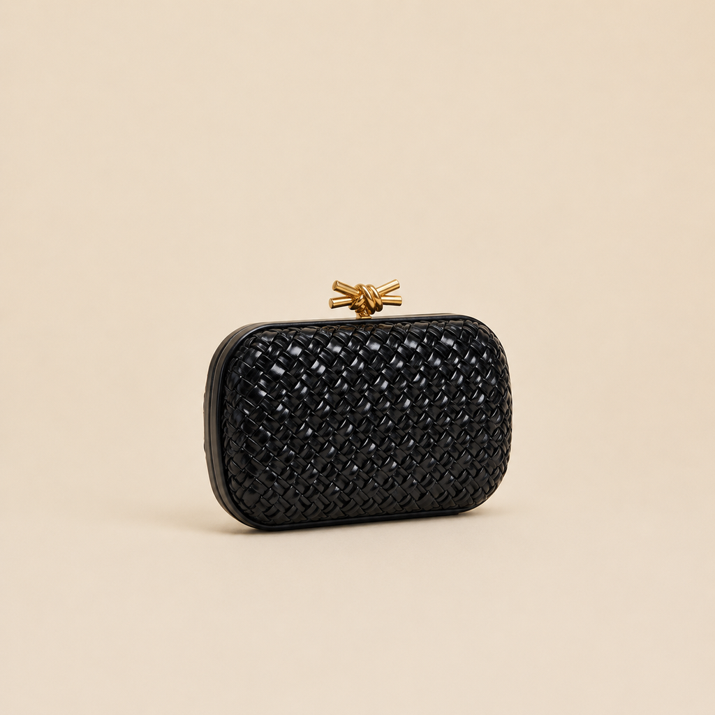Bottega Veneta Knot Clutch - 3/4 angle
