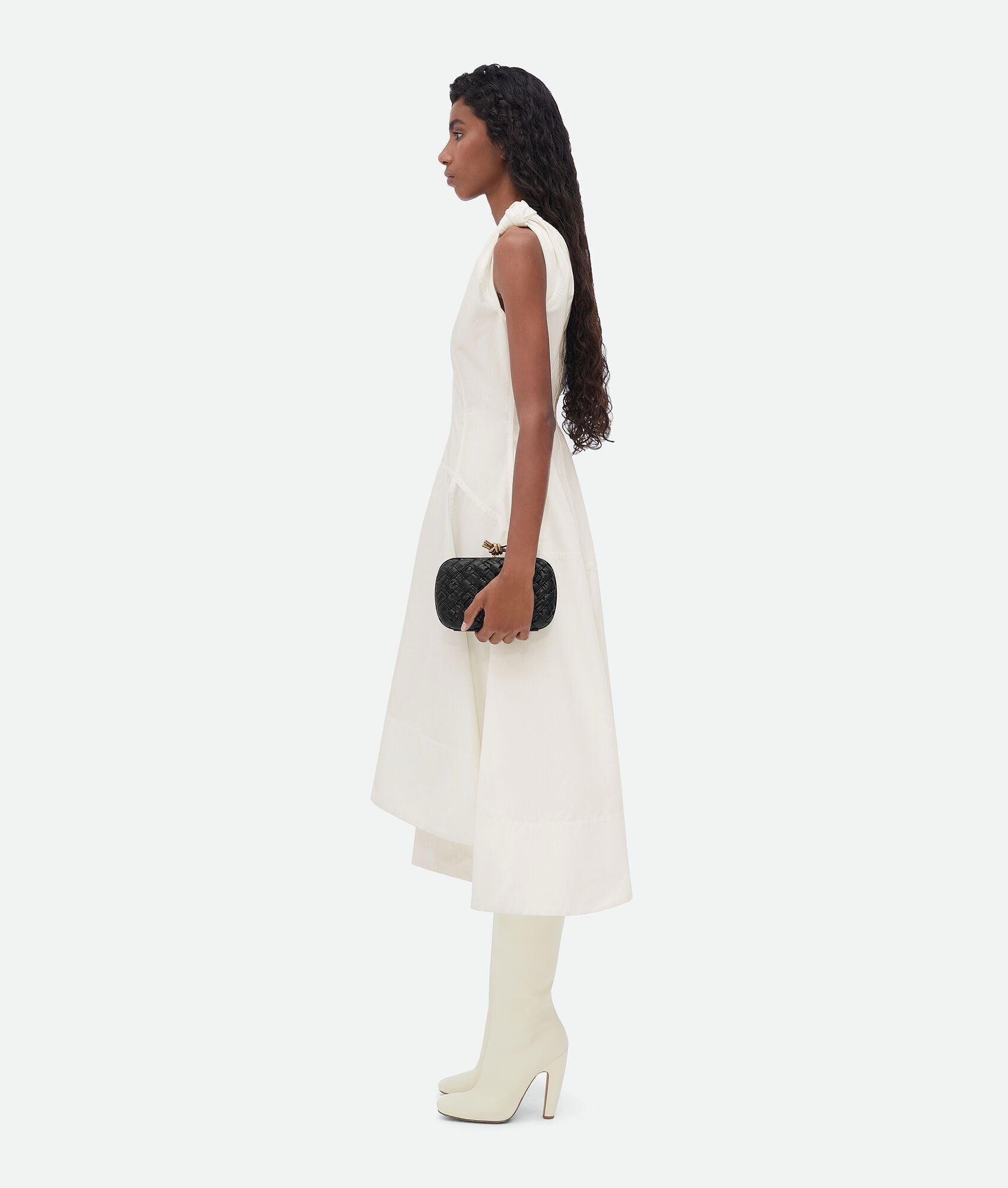 Bottega Veneta Knot Clutch - on model