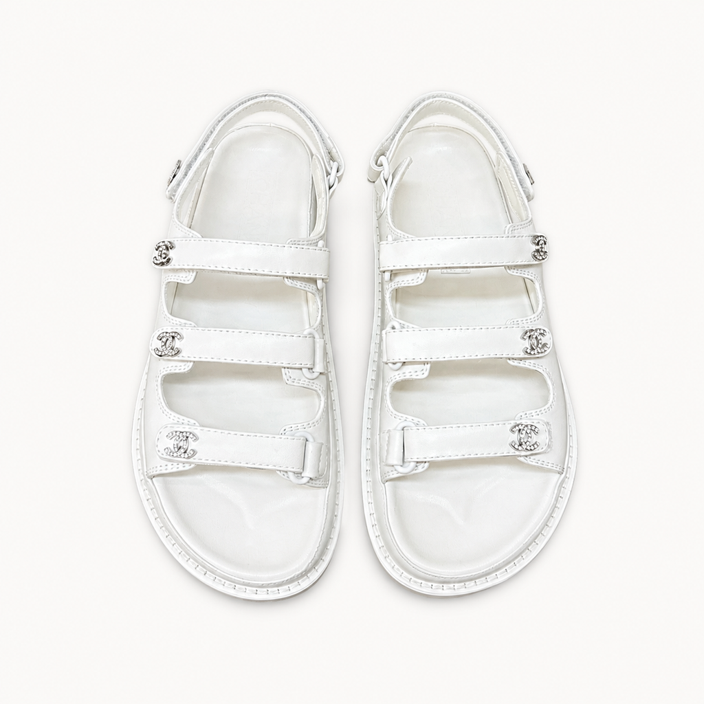 CC Slim-Strap Sandals White – catalog view