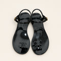 Celine Triomphe Jelly Sandals Black - catalog front