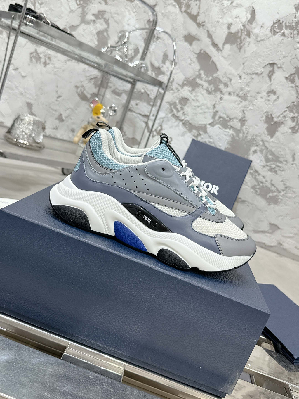 Dior B22 Sneaker – Grey & Blue