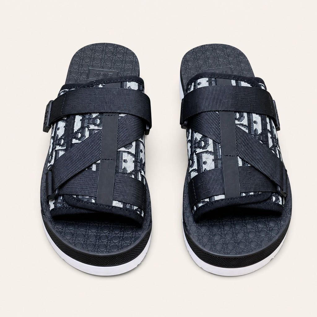 Dior Alias Sandal Black Oblique - front pair view