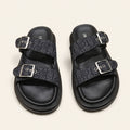 Dior Aqua Sandal Black Oblique - catalog front