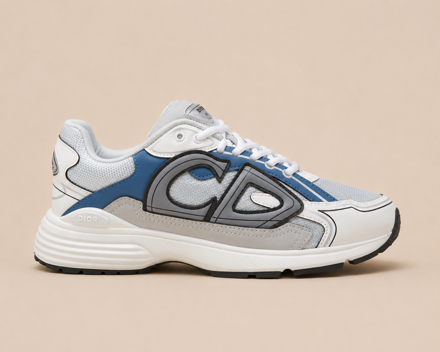 Dior B30 Sneaker White Blue - Side