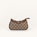Gucci Ophidia mini bag beige and ebony GG Supreme – front studio view