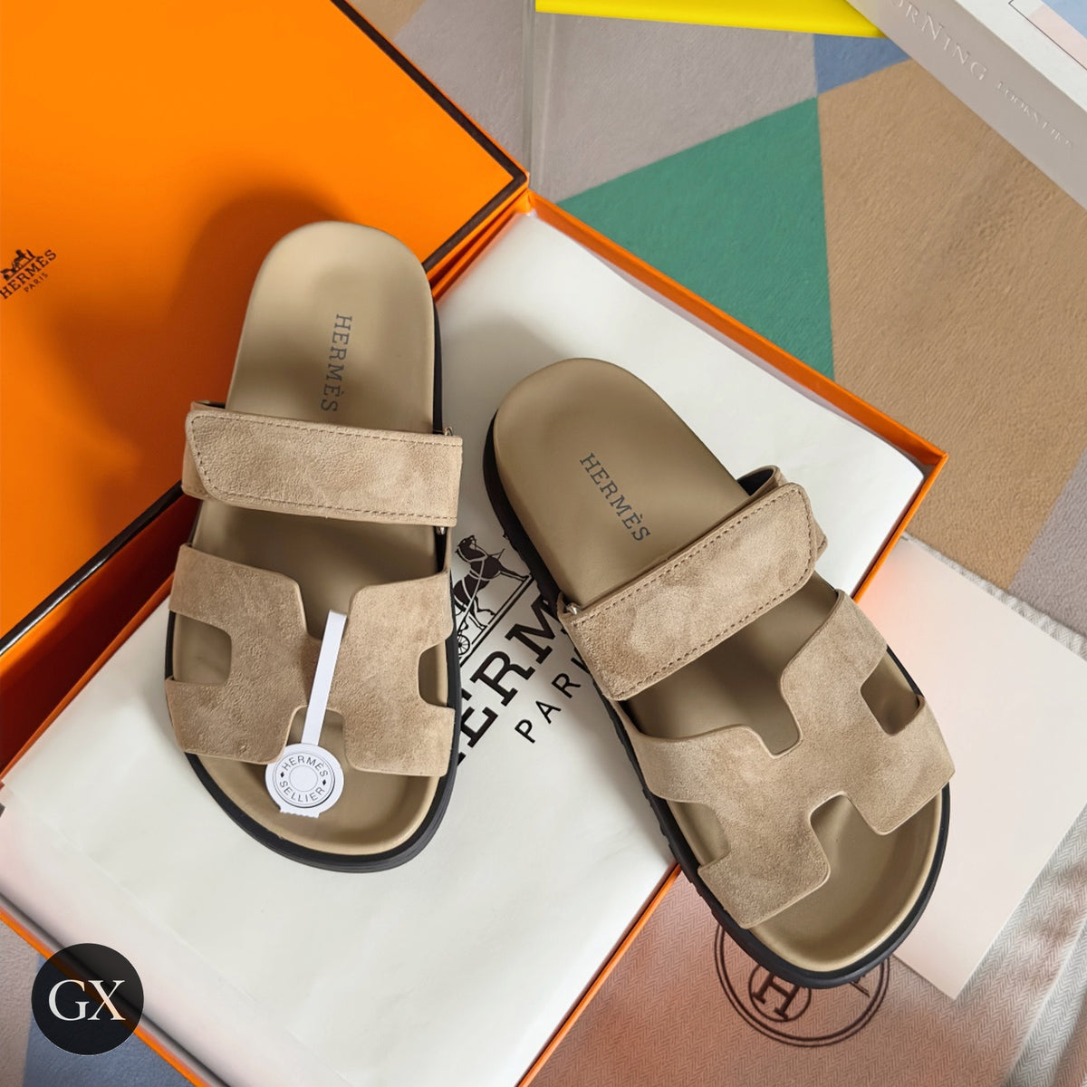 Chypre Sandal Beige Suede