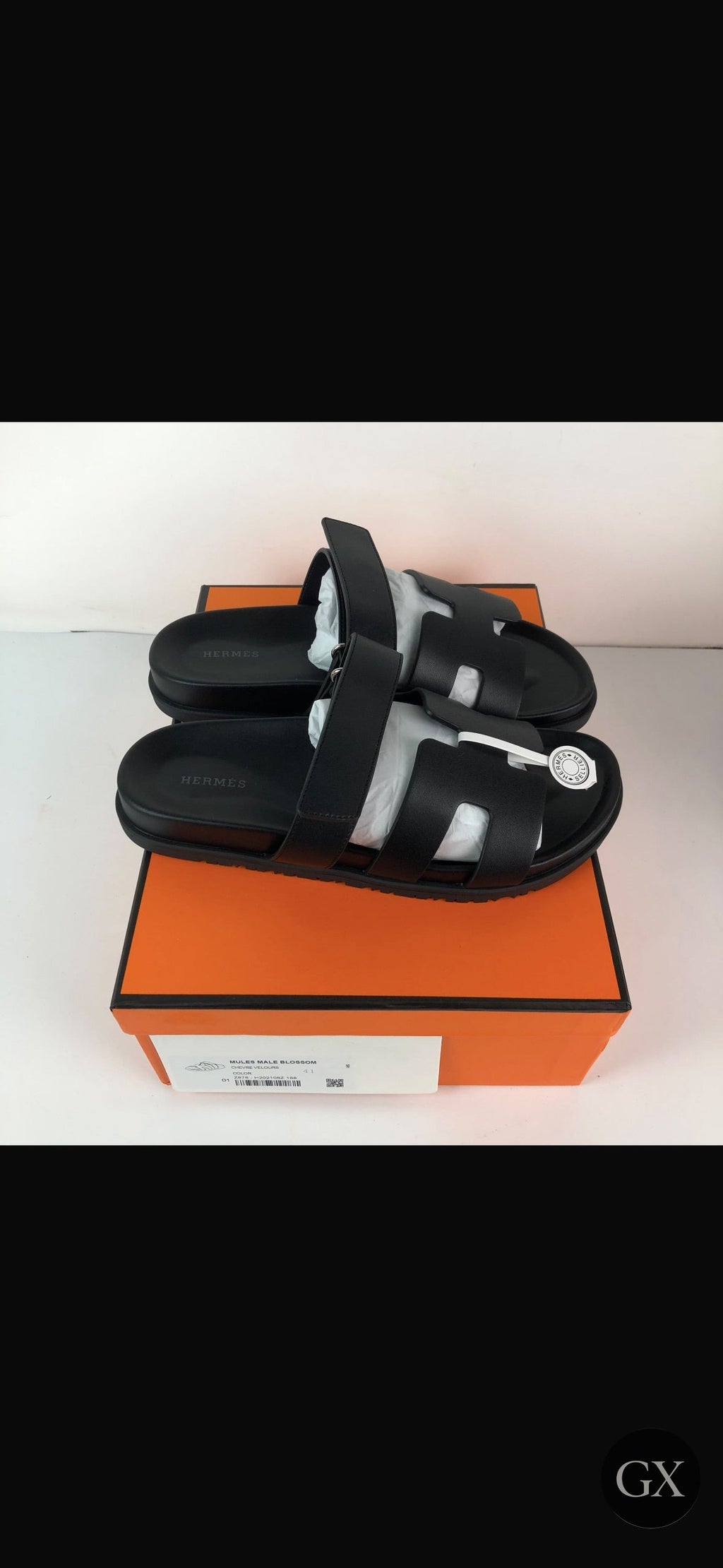 Hermes Chypre Sandal Black - Third View