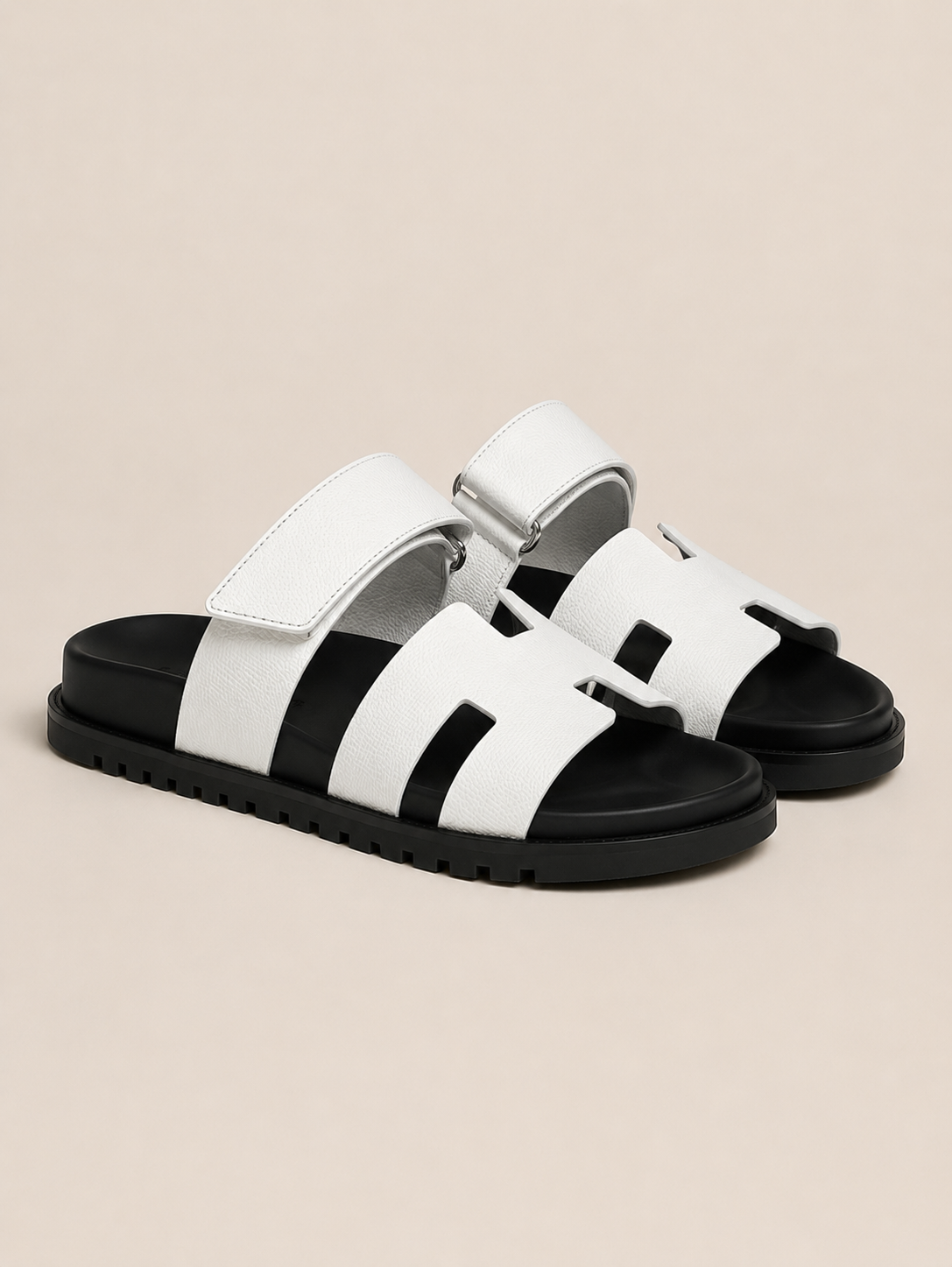 Hermes Chypre Sandal White