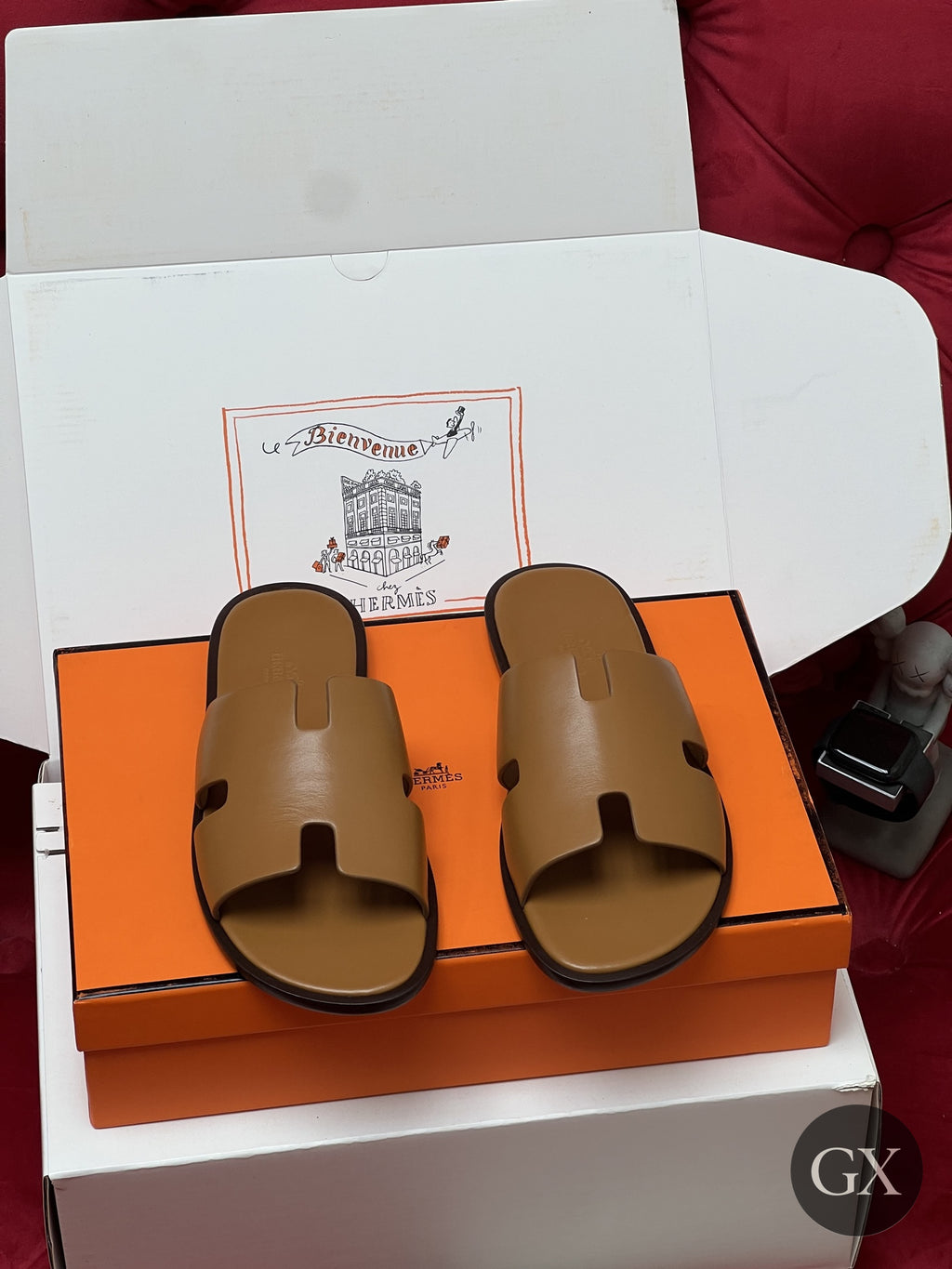 Hermès Izmir לגברים בצבע קוניאק – זוג