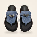 Hermès Kelly Thong Sandal Blue - catalog front