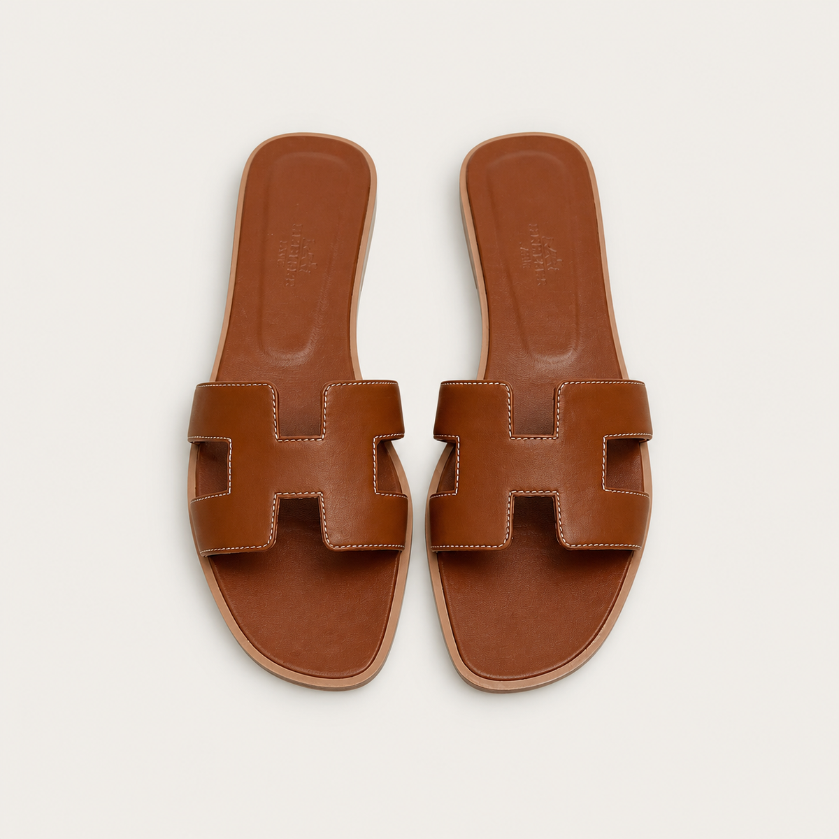 Hermès Oran Sandal Dark Brown - catalog front