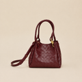 Bottega Veneta Knot Mini Hobo Bordeaux - front