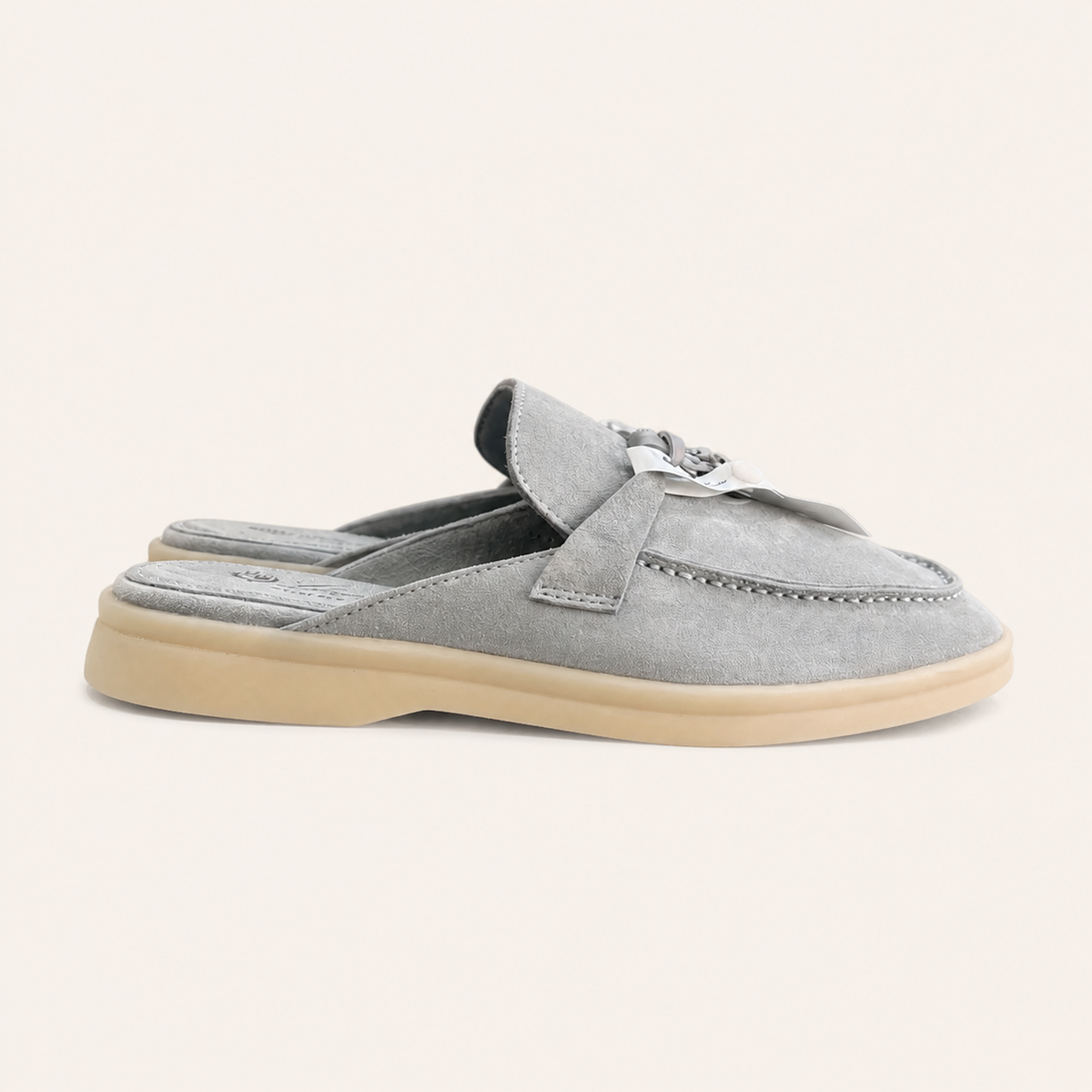 Summer Charms Walk Mule – Light Grey