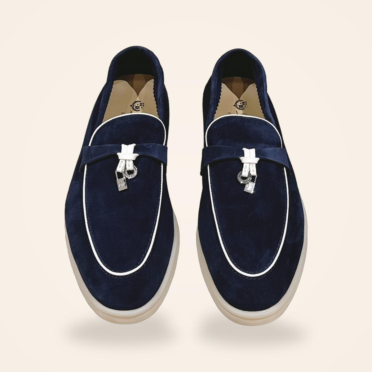 Summer Charms Walk Loafer Women – Navy / White - 1