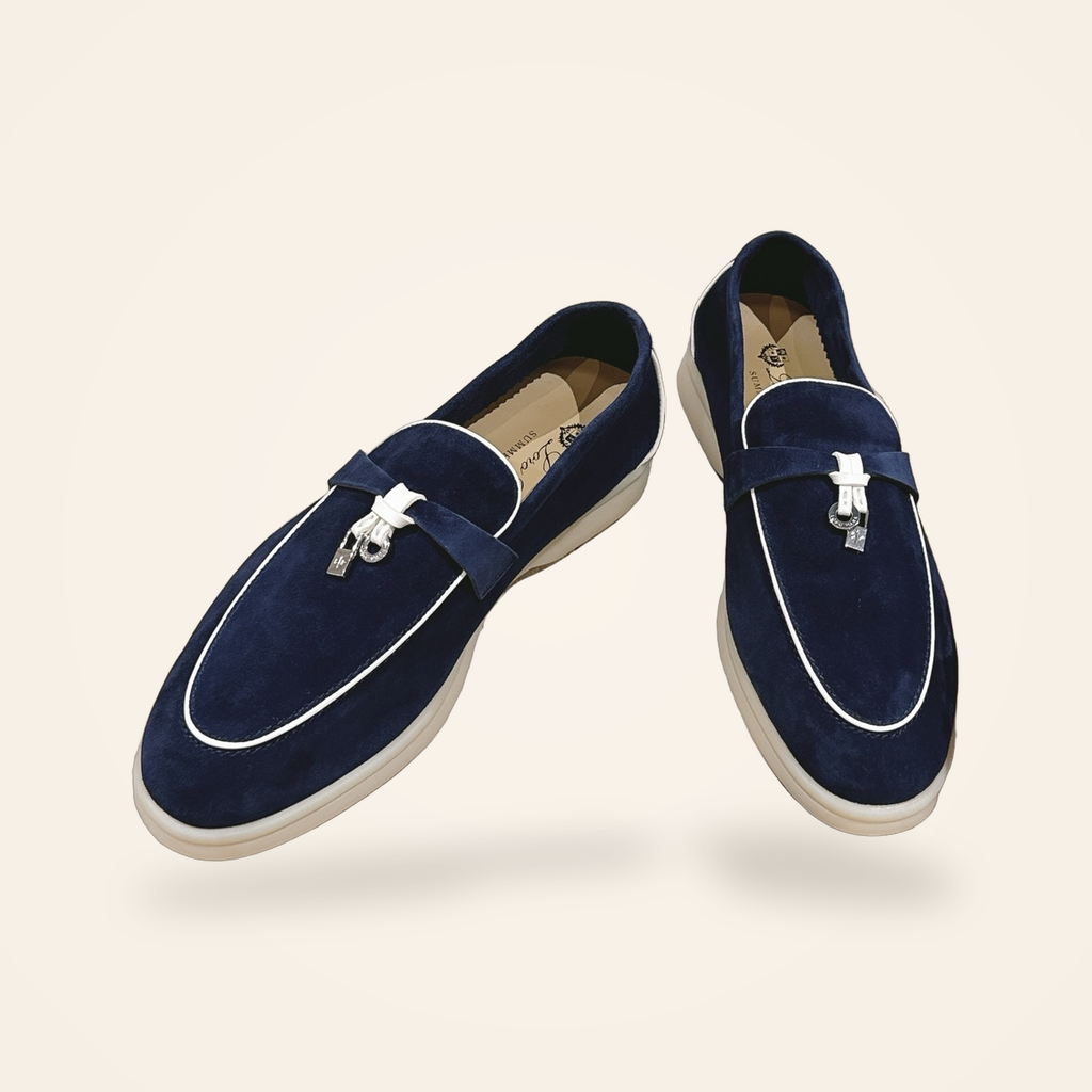 Summer Charms Walk Loafer Women – Navy / White - 2