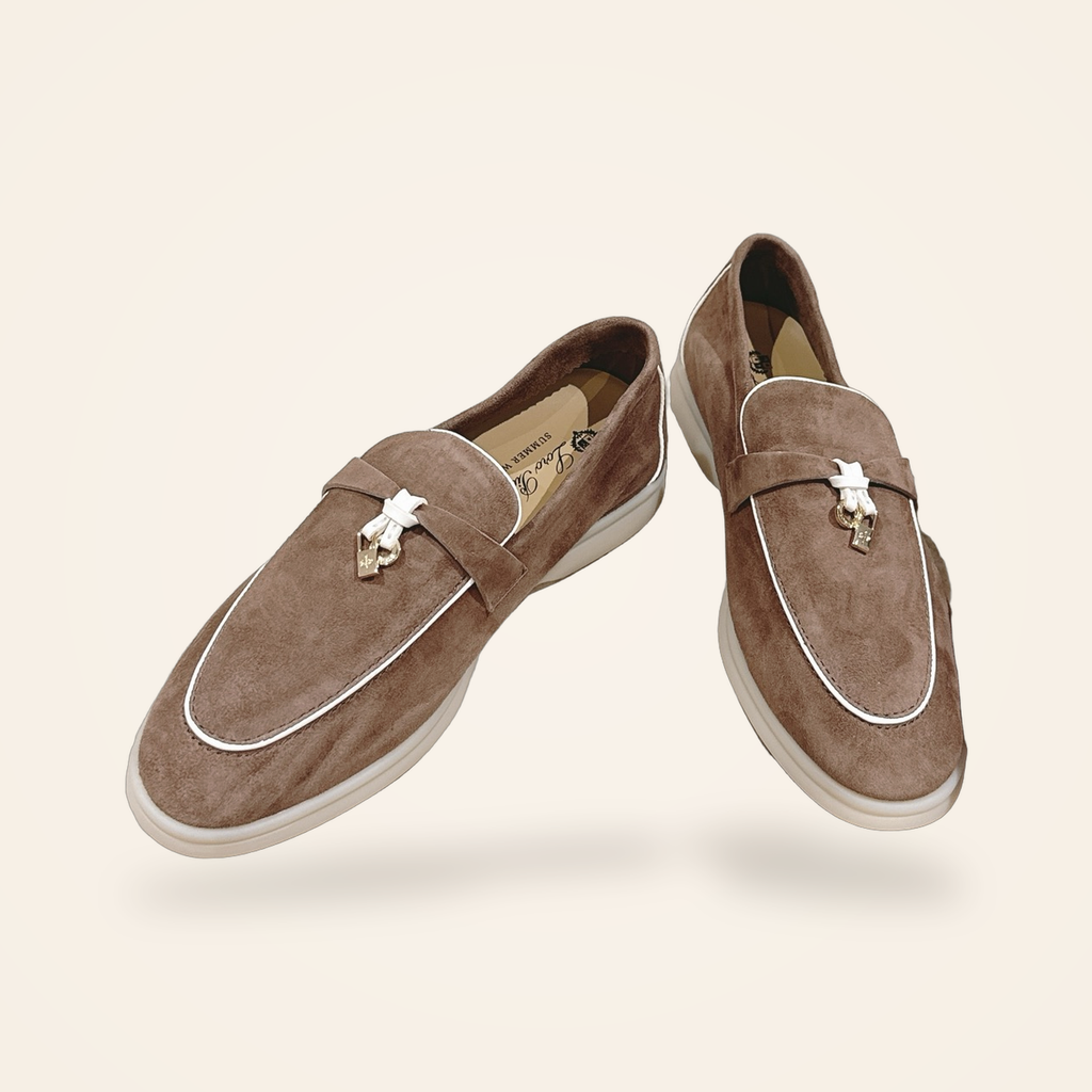 Summer Charms Walk Loafer Women – Taupe / White - 2