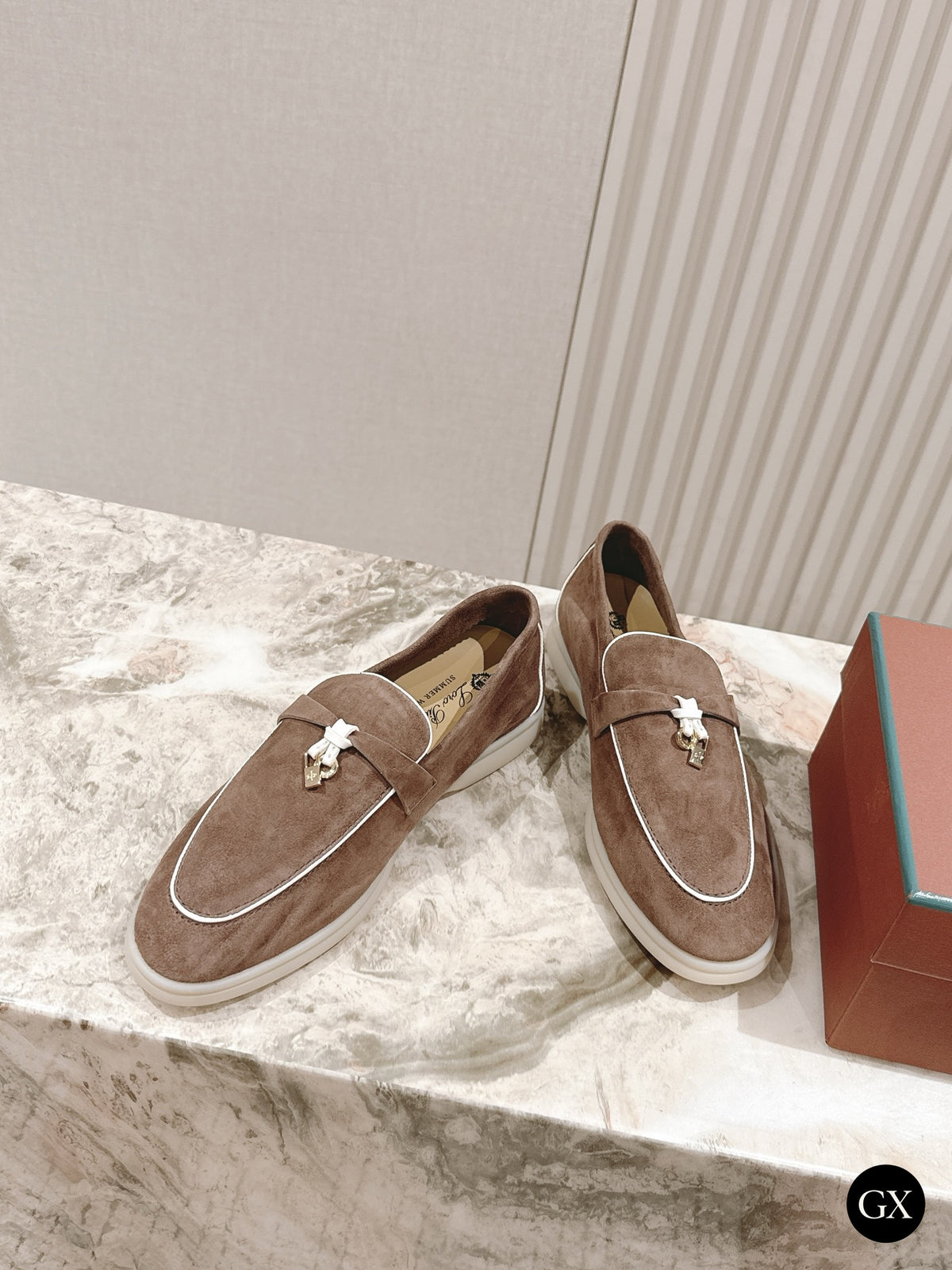 Summer Charms Walk Loafer Women – Taupe / White - 3