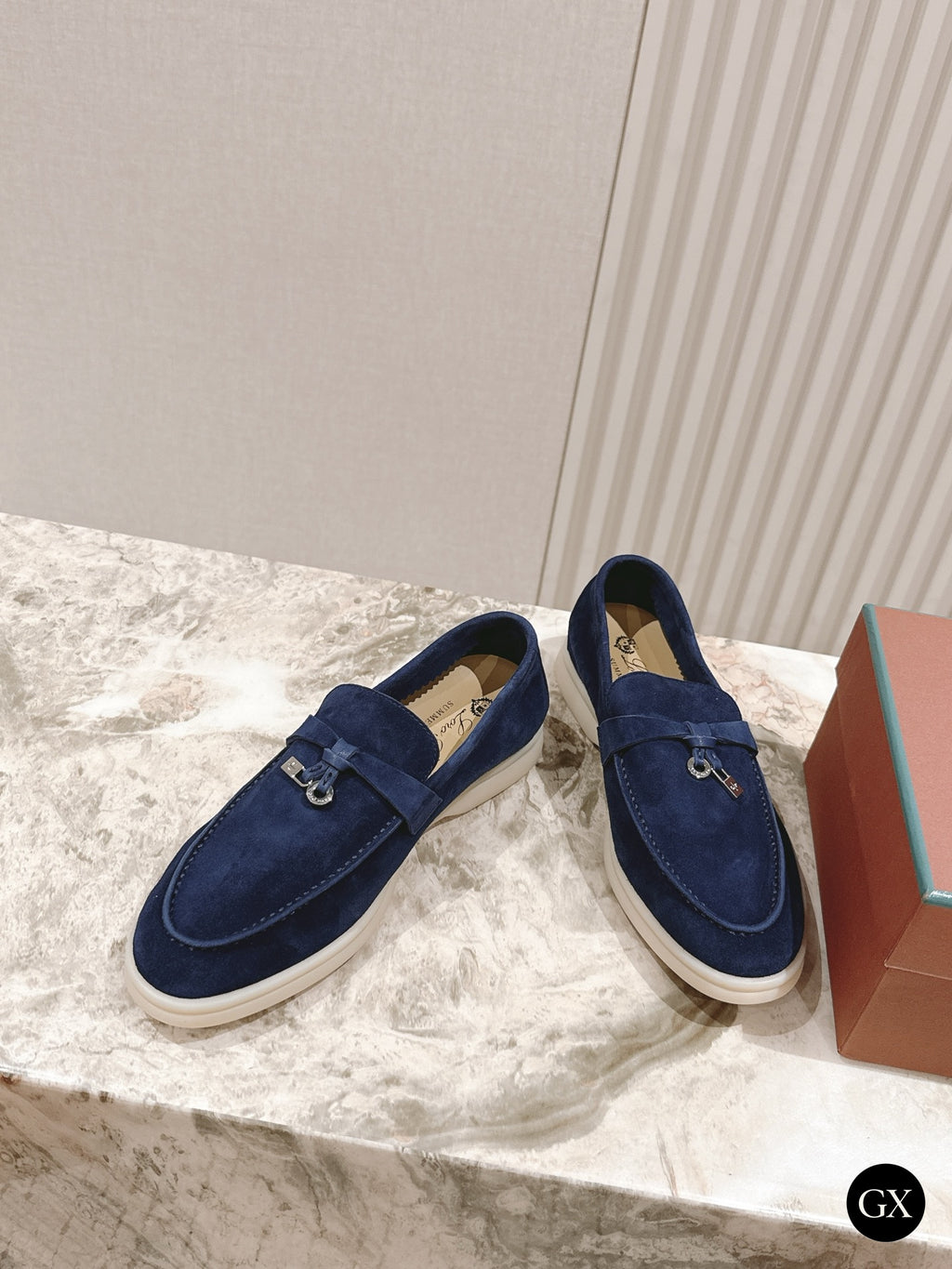 Summer Charms Walk Loafer Women – Navy - 3