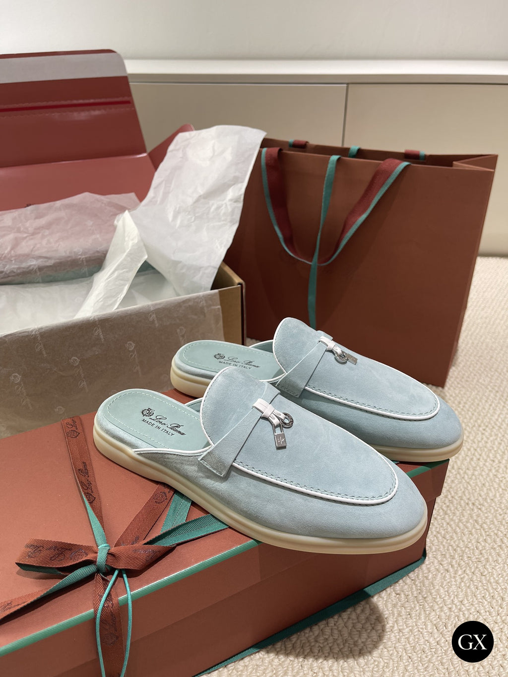 Summer Charms Walk Mule Women – Light Blue – original GX