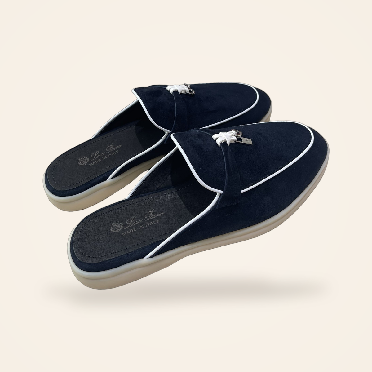 Summer Charms Walk Mule Women – Navy / White – catalog