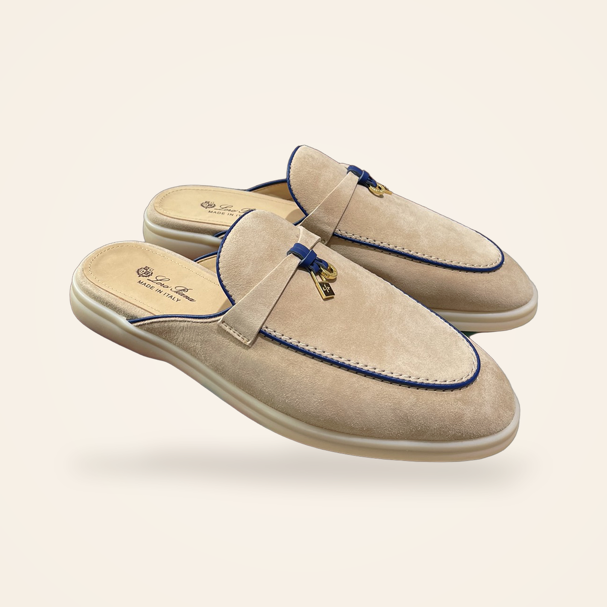 Summer Charms Walk Mule Women – Sand / Navy – catalog