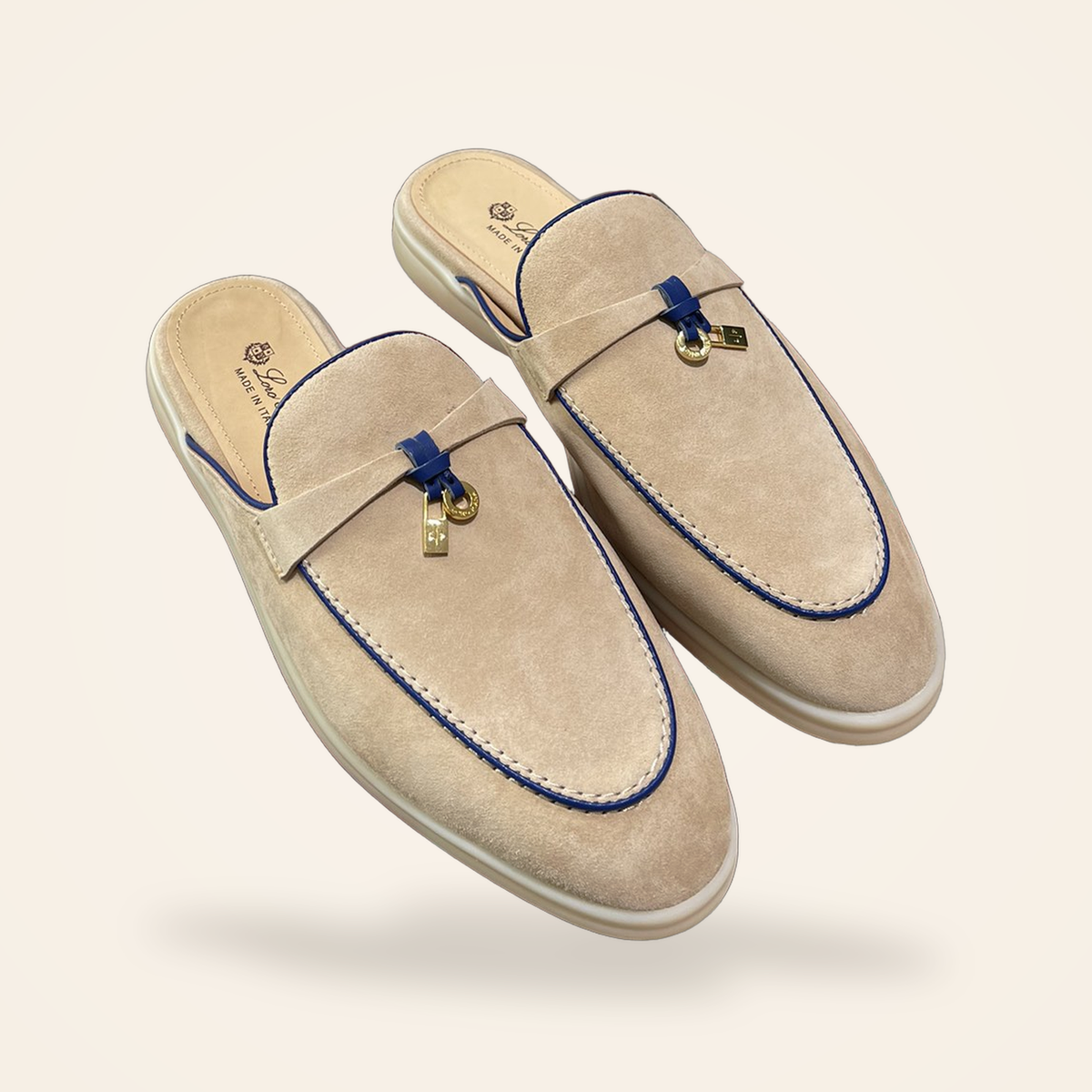 Summer Charms Walk Mule Women – Sand / Navy – second angle