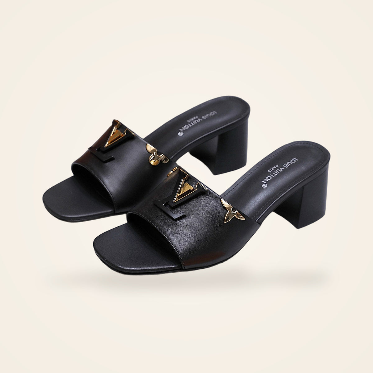 Louis Vuitton Heel Mule Black