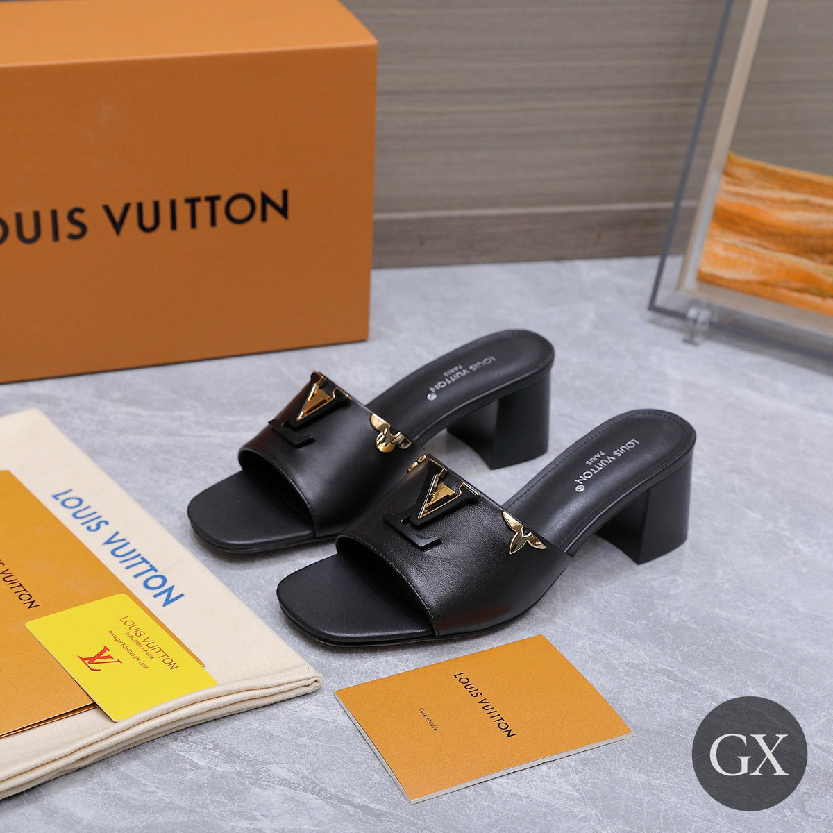 Louis Vuitton Heel Mule Black